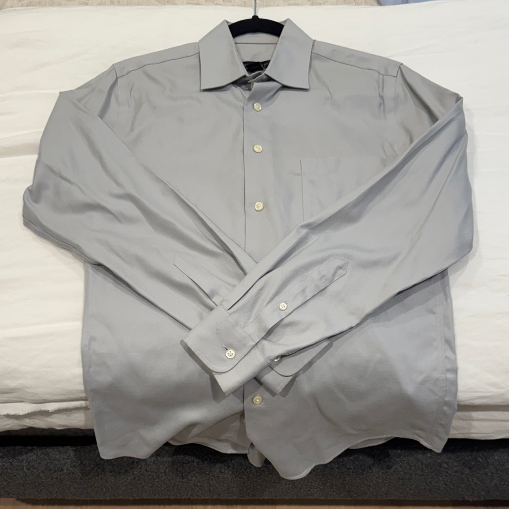 Pronto Uomo Light Gray Dress Shirt